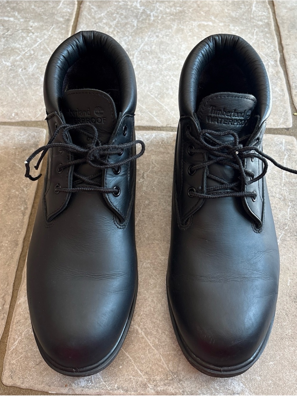 Timberland Black Waterproof Men's Lace-Up Work Boots 11W